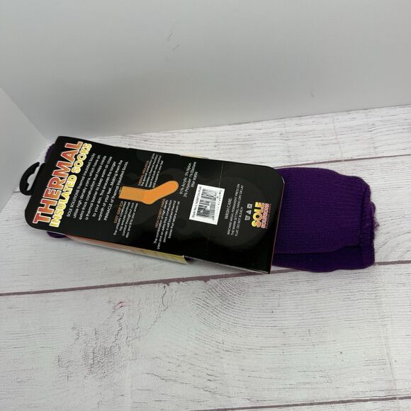 Sole Solutions Ladies Thermal Insulated Socks, Knee High Socks Purple New - Picture 3 of 5